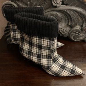 Dior Shoes, Christian Dior Black and White Ankle Boots